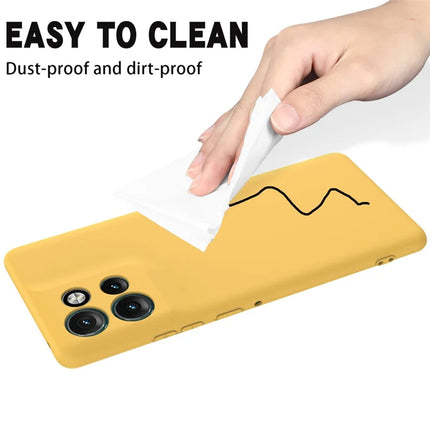 For Motorola Edge 50 Neo 5G / Moto S50 5G / Thinkphone 25 5G Case Liquid Silicone Anti-Scratch Phone Cover with Hand Strap