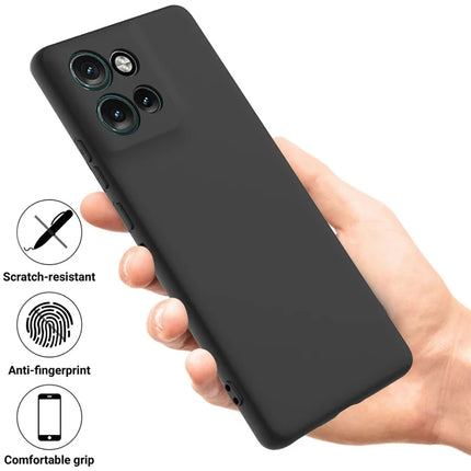 For Motorola Edge 50 Neo 5G / Moto S50 5G / Thinkphone 25 5G Case Liquid Silicone Anti-Scratch Phone Cover with Hand Strap