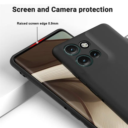 For Motorola Edge 50 Neo 5G / Moto S50 5G / Thinkphone 25 5G Case Liquid Silicone Anti-Scratch Phone Cover with Hand Strap