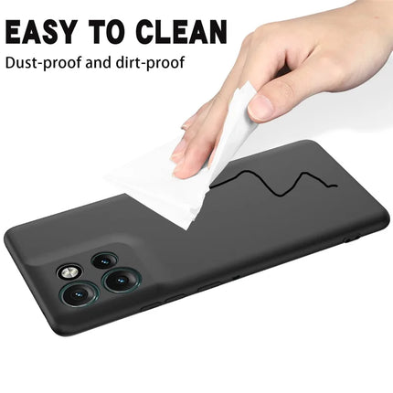 For Motorola Edge 50 Neo 5G / Moto S50 5G / Thinkphone 25 5G Case Liquid Silicone Anti-Scratch Phone Cover with Hand Strap