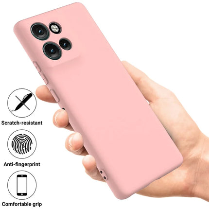 For Motorola Edge 50 Neo 5G / Moto S50 5G / Thinkphone 25 5G Case Liquid Silicone Anti-Scratch Phone Cover with Hand Strap