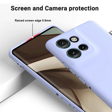 For Motorola Edge 50 Neo 5G / Moto S50 5G / Thinkphone 25 5G Case Liquid Silicone Anti-Scratch Phone Cover with Hand Strap