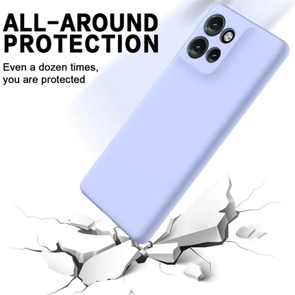 For Motorola Edge 50 Neo 5G / Moto S50 5G / Thinkphone 25 5G Case Liquid Silicone Anti-Scratch Phone Cover with Hand Strap