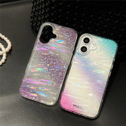 For iPhone 16 Plus Case Colorful Design Shockproof Hard PC Phone Shell