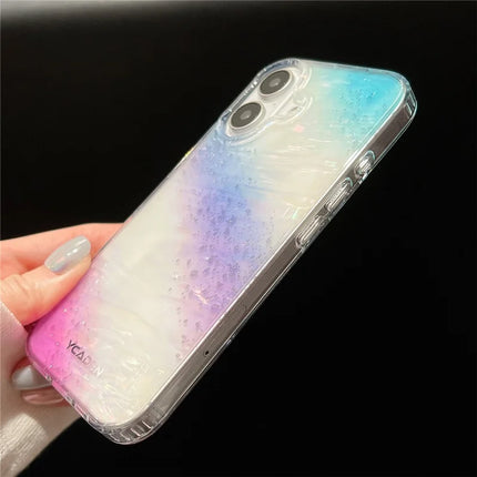 For iPhone 16 Plus Case Colorful Design Shockproof Hard PC Phone Shell