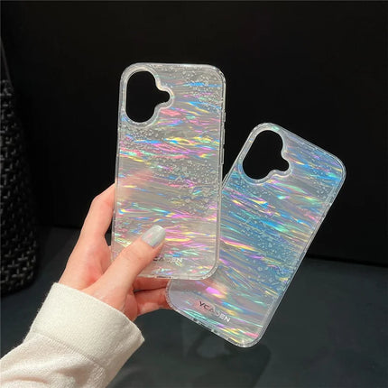 For iPhone 16 Plus Case Colorful Design Shockproof Hard PC Phone Shell