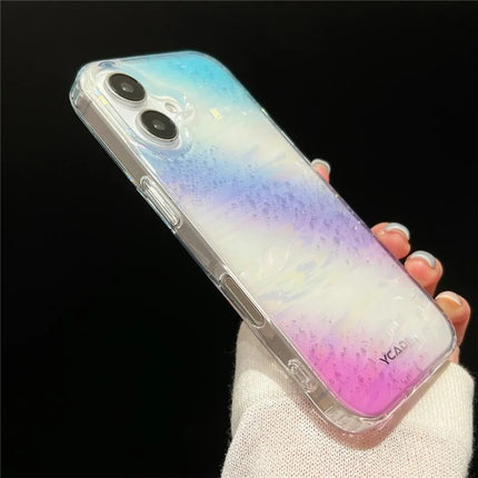 For iPhone 16 Plus Case Colorful Design Shockproof Hard PC Phone Shell