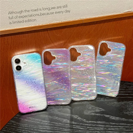 For iPhone 16 Plus Case Colorful Design Shockproof Hard PC Phone Shell