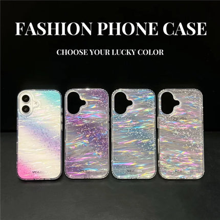 For iPhone 16 Plus Case Colorful Design Shockproof Hard PC Phone Shell