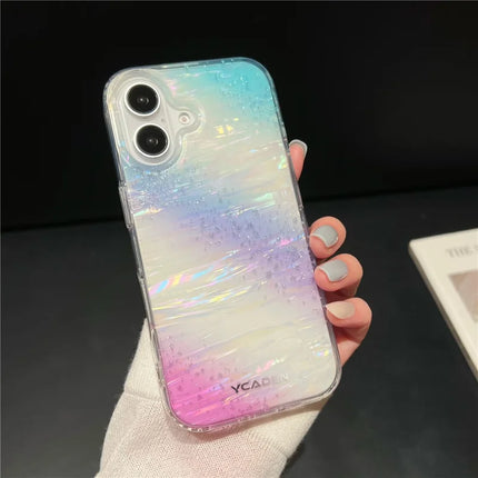 For iPhone 16 Case Colorful Design Shockproof Hard PC Phone Shell