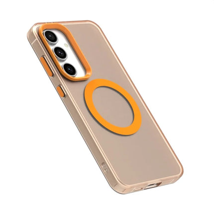 Candy Series For Samsung Galaxy S23 FE Case Compatible with MagSafe PC+TPU+PET Anti-Drop Phone Cover