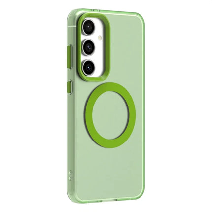 Candy Series For Samsung Galaxy S23 FE Case Compatible with MagSafe PC+TPU+PET Anti-Drop Phone Cover