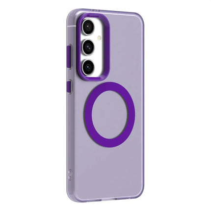 Candy Series For Samsung Galaxy S23 FE Case Compatible with MagSafe PC+TPU+PET Anti-Drop Phone Cover