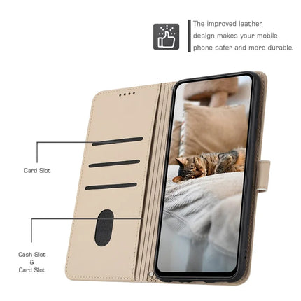 For Samsung Galaxy A05s 4G Case with Strap Cats Imprint Leather Wallet Phone Cover