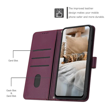 For Samsung Galaxy A05s 4G Case with Strap Cats Imprint Leather Wallet Phone Cover
