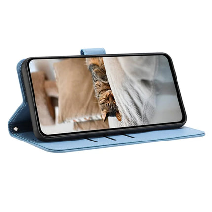 For Samsung Galaxy A35 5G Case with Strap Cats Imprint Leather Wallet Phone Cover
