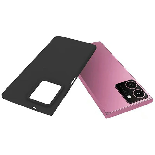 For HMD Skyline Case Soft Matte Back TPU Black Phone Cover, Large Cutout