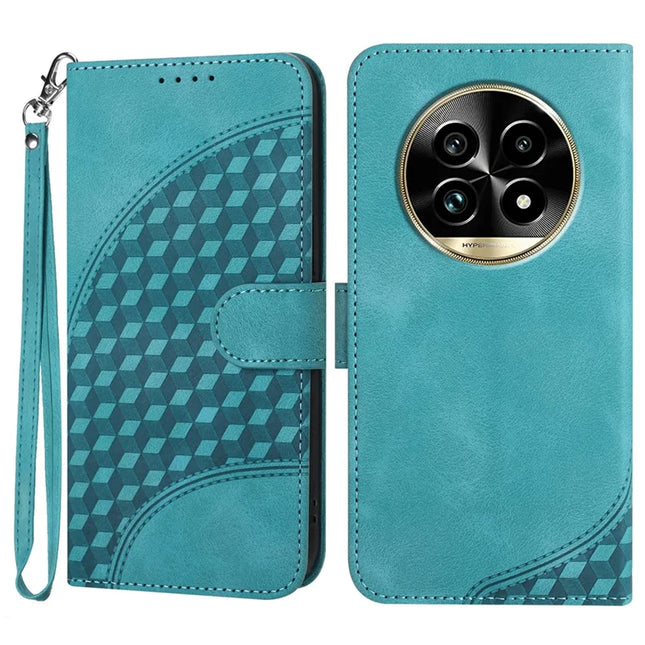 YX0060 For Realme 13 Pro 5G (Global) / 13 Pro+ 5G (Global) Case Elephant Head Pattern Leather Phone Cover - Baby Blue