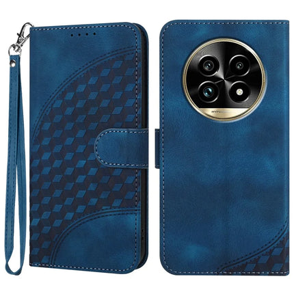 YX0060 For Realme 13 Pro 5G (Global) / 13 Pro+ 5G (Global) Case Elephant Head Pattern Leather Phone Cover - Sapphire