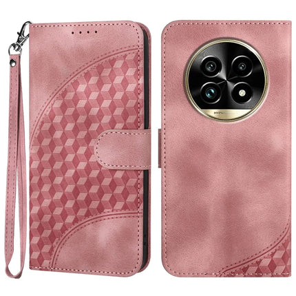 YX0060 For Realme 13 Pro 5G (Global) / 13 Pro+ 5G (Global) Case Elephant Head Pattern Leather Phone Cover - Pink