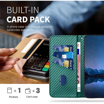 YX0070 For Realme 13 Pro 5G (Global) / 13 Pro+ 5G (Global) Wallet Case Carbon Fiber Texture Leather Cell Accessories Phone Cover