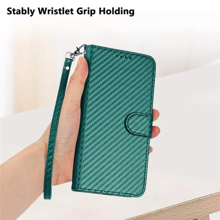 YX0070 For Realme 13 Pro 5G (Global) / 13 Pro+ 5G (Global) Wallet Case Carbon Fiber Texture Leather Cell Accessories Phone Cover