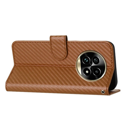 YX0070 For Realme 13 Pro 5G (Global) / 13 Pro+ 5G (Global) Wallet Case Carbon Fiber Texture Leather Cell Accessories Phone Cover