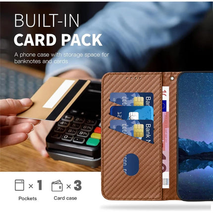 YX0070 For Realme 13 Pro 5G (Global) / 13 Pro+ 5G (Global) Wallet Case Carbon Fiber Texture Leather Cell Accessories Phone Cover