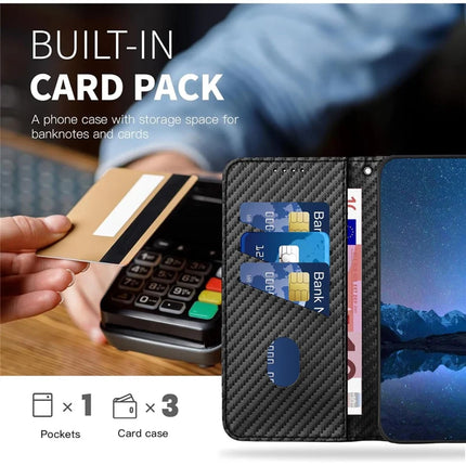 YX0070 For Realme 13 Pro 5G (Global) / 13 Pro+ 5G (Global) Wallet Case Carbon Fiber Texture Leather Cell Accessories Phone Cover