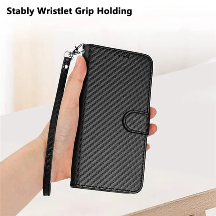 YX0070 For Realme 13 Pro 5G (Global) / 13 Pro+ 5G (Global) Wallet Case Carbon Fiber Texture Leather Cell Accessories Phone Cover