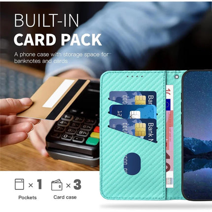 YX0070 For Realme 13 Pro 5G (Global) / 13 Pro+ 5G (Global) Wallet Case Carbon Fiber Texture Leather Cell Accessories Phone Cover