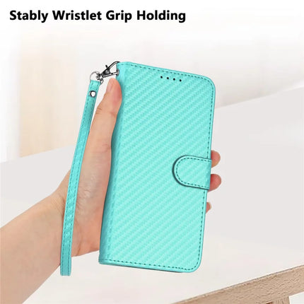 YX0070 For Realme 13 Pro 5G (Global) / 13 Pro+ 5G (Global) Wallet Case Carbon Fiber Texture Leather Cell Accessories Phone Cover
