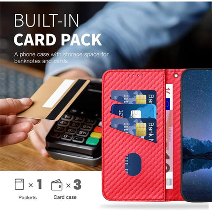 YX0070 For Realme 13 Pro 5G (Global) / 13 Pro+ 5G (Global) Wallet Case Carbon Fiber Texture Leather Cell Accessories Phone Cover