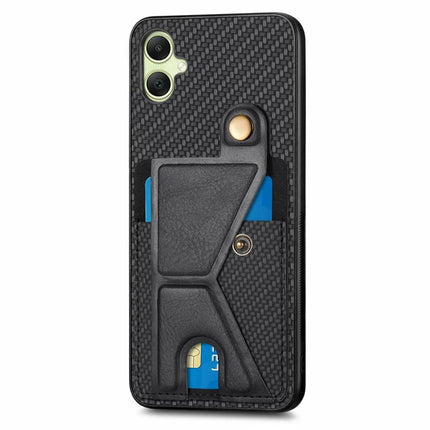 For Samsung Galaxy A06 Case K-Shaped Kickstand Leather+PC+TPU Phone Cover