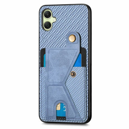 For Samsung Galaxy A06 Case K-Shaped Kickstand Leather+PC+TPU Phone Cover