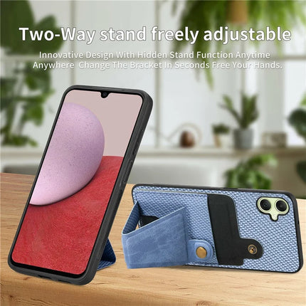 For Samsung Galaxy A06 Case K-Shaped Kickstand Leather+PC+TPU Phone Cover