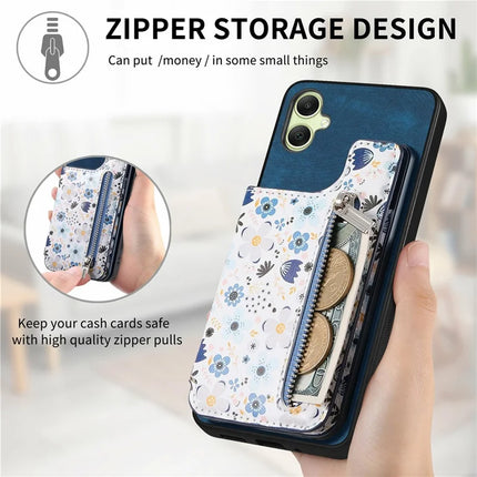 D10 For Samsung Galaxy A06 Case Pattern Kickstand Wallet Leather+TPU Phone Cover RFID Blocking