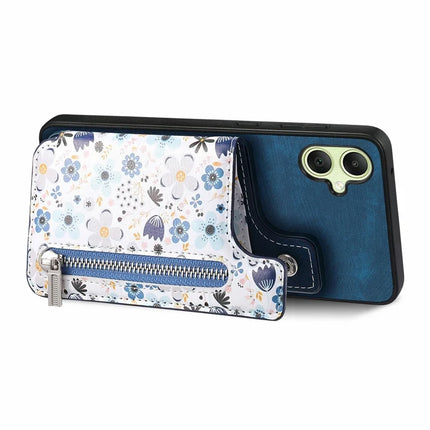 D10 For Samsung Galaxy A06 Case Pattern Kickstand Wallet Leather+TPU Phone Cover RFID Blocking