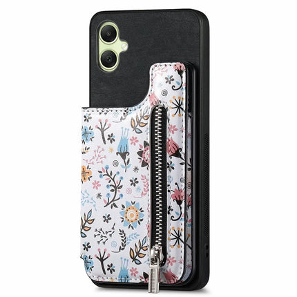 D10 For Samsung Galaxy A06 Case Pattern Kickstand Wallet Leather+TPU Phone Cover RFID Blocking