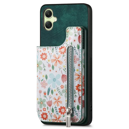 D10 For Samsung Galaxy A06 Case Pattern Kickstand Wallet Leather+TPU Phone Cover RFID Blocking