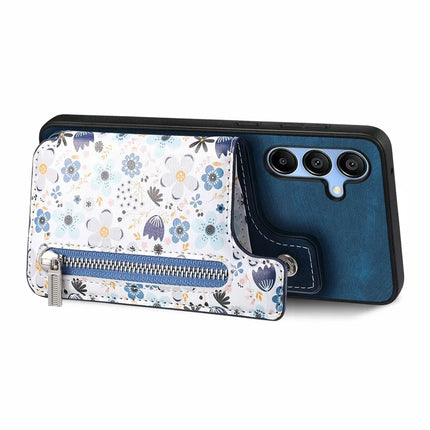 D10 For Samsung Galaxy A16 5G / A16 4G Case Pattern Kickstand Wallet Leather+TPU Phone Cover RFID Blocking