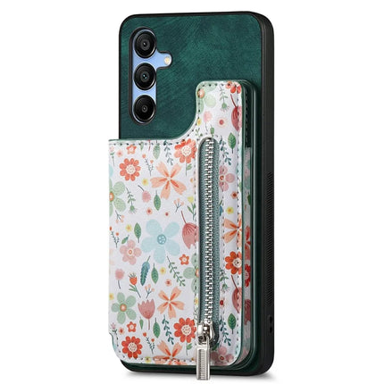 D10 For Samsung Galaxy A16 5G / A16 4G Case Pattern Kickstand Wallet Leather+TPU Phone Cover RFID Blocking