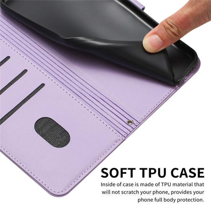 For Motorola Edge 50 Neo 5G / Moto S50 5G / Thinkphone 25 5G Case with Strap Cats Imprint Leather Wallet Phone Cover