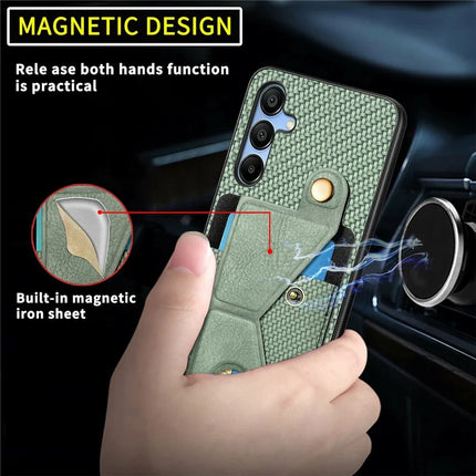For Samsung Galaxy A16 5G / A16 4G Case K-Shaped Kickstand Leather+PC+TPU Phone Cover