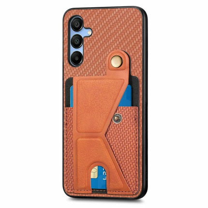 For Samsung Galaxy A16 5G / A16 4G Case K-Shaped Kickstand Leather+PC+TPU Phone Cover