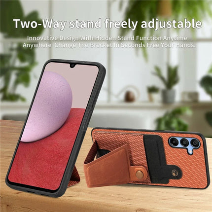 For Samsung Galaxy A16 5G / A16 4G Case K-Shaped Kickstand Leather+PC+TPU Phone Cover