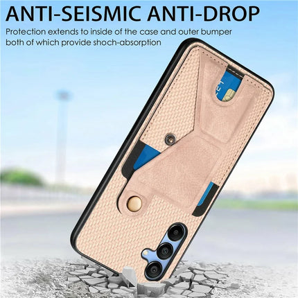 For Samsung Galaxy A16 5G / A16 4G Case K-Shaped Kickstand Leather+PC+TPU Phone Cover