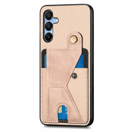 For Samsung Galaxy A16 5G / A16 4G Case K-Shaped Kickstand Leather+PC+TPU Phone Cover