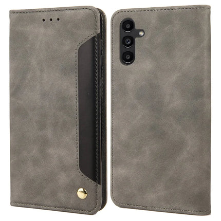 For Samsung Galaxy A16 5G / A16 4G Case PU Leather Shockproof Protection Wallet Phone Cover - Grey