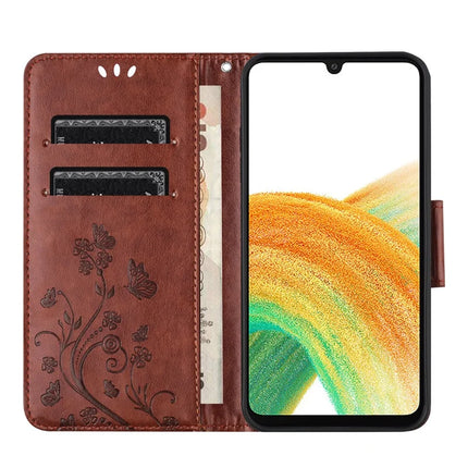 For Samsung Galaxy A16 5G / A16 4G Case Imprinted Mini Butterfly Leather Wallet Phone Cover